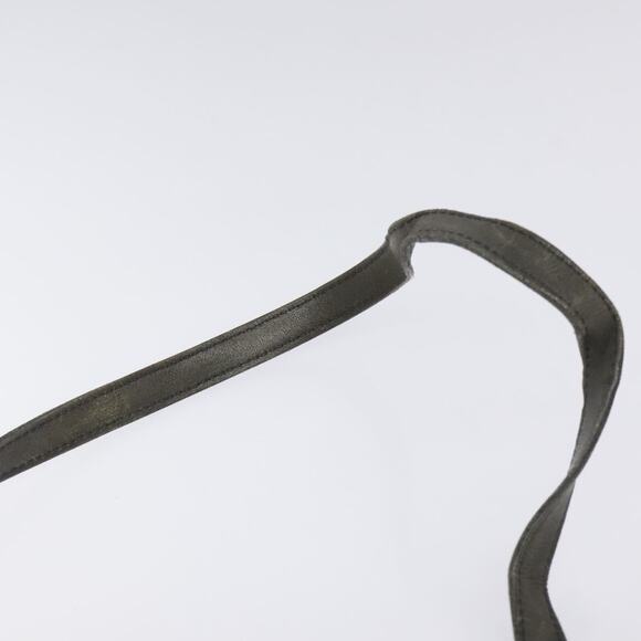 DIOR Shoulder Bag Leather Gray Gold - Picture 8 of 12